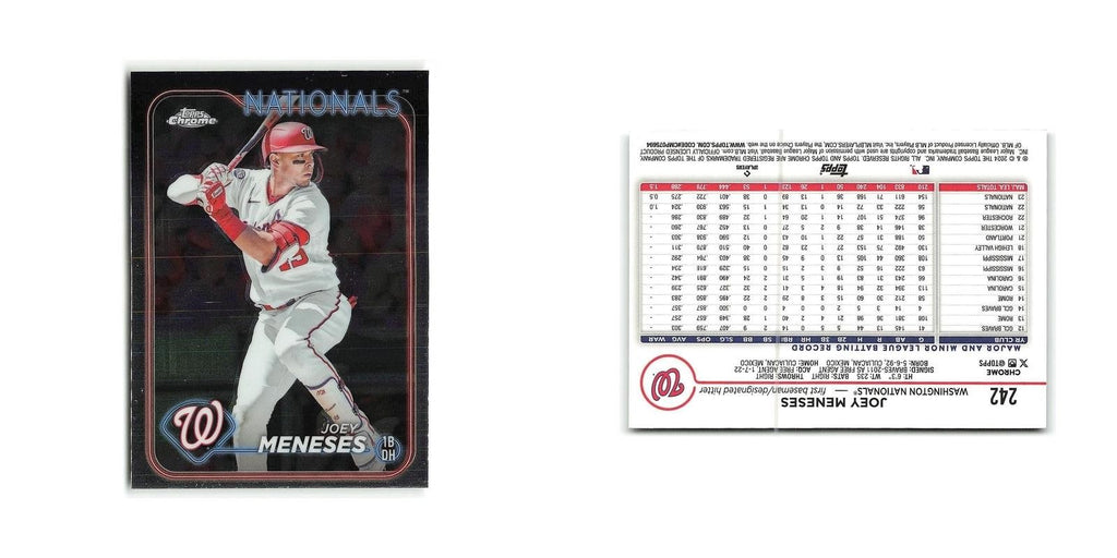 Joey Meneses 2024 Topps Chrome #242 Washington Nationals Baseball Card NM