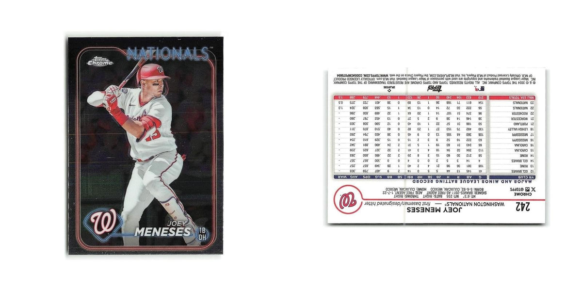 Joey Meneses 2024 Topps Chrome #242 Washington Nationals Baseball Card NM
