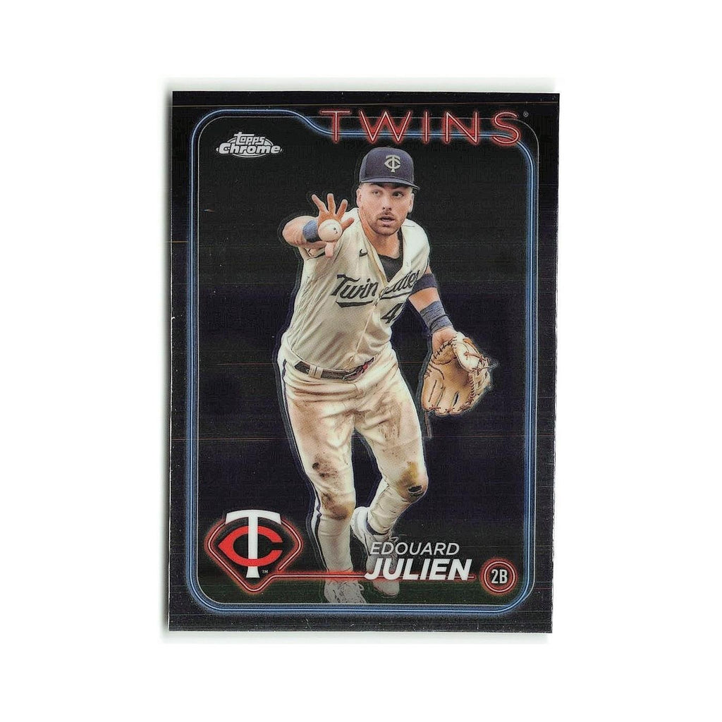 Edouard Julien 2024 Topps Chrome #152 Minnesota Twins Baseball Card NM