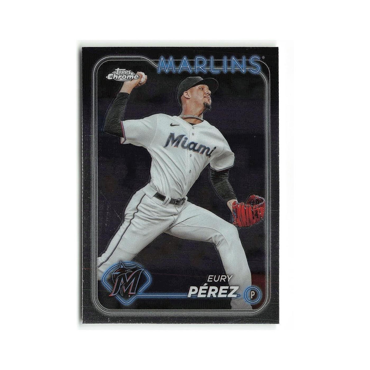 Eury Pérez 2024 Topps Chrome #6 Miami Marlins Baseball Card NM