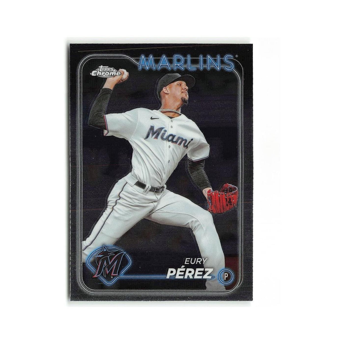 Eury Pérez 2024 Topps Chrome #6 Miami Marlins Baseball Card NM