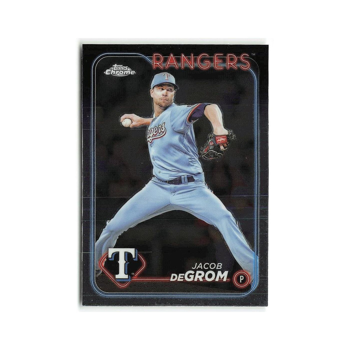 Jacob deGrom 2024 Topps Chrome #228 Texas Rangers Baseball Card NM