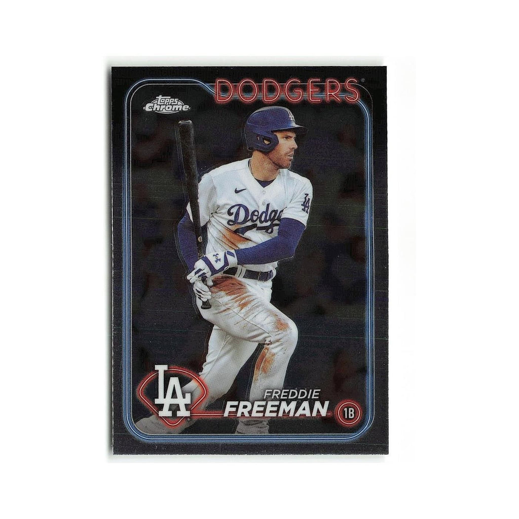 Freddie Freeman 2024 Topps Chrome #4 Los Angeles Dodgers Baseball Card NM
