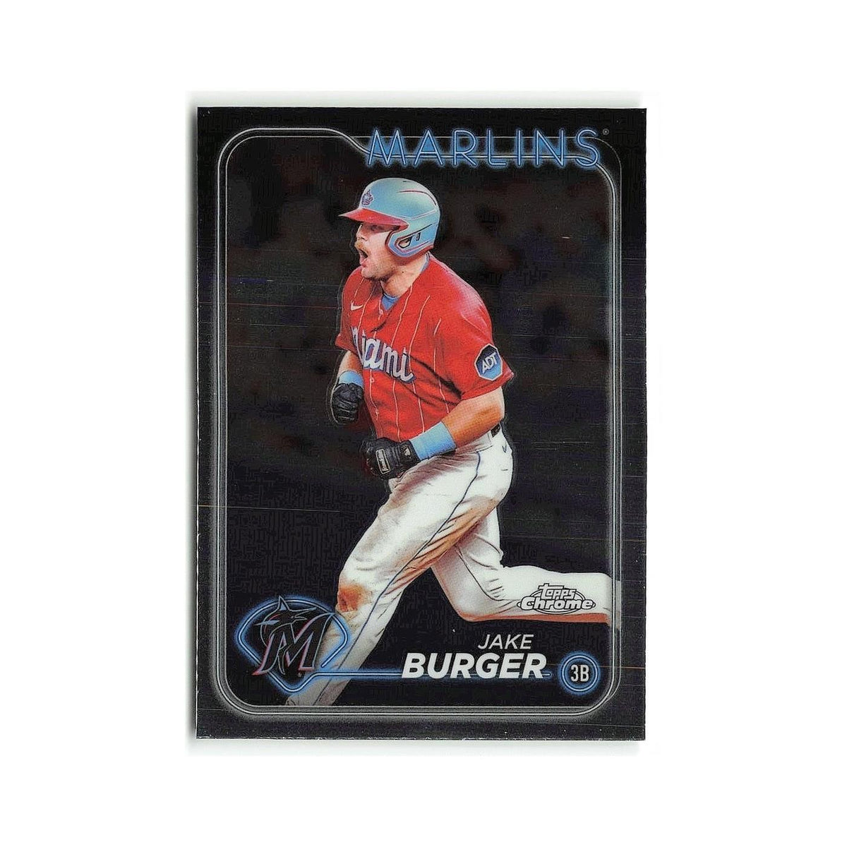 Jake Burger 2024 Topps Chrome #108 Miami Marlins Baseball Card NM