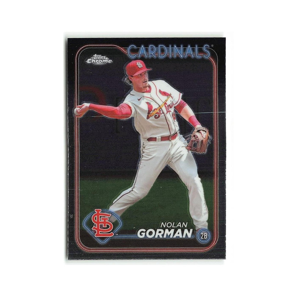 Nolan Gorman 2024 Topps Chrome #97 St. Louis Cardinals Baseball Card NM