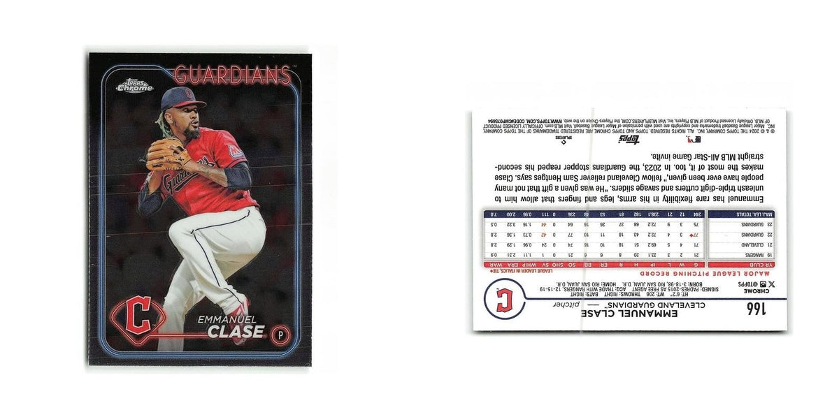 Emmanuel Clase 2024 Topps Chrome #166 Cleveland Guardians Baseball Card NM