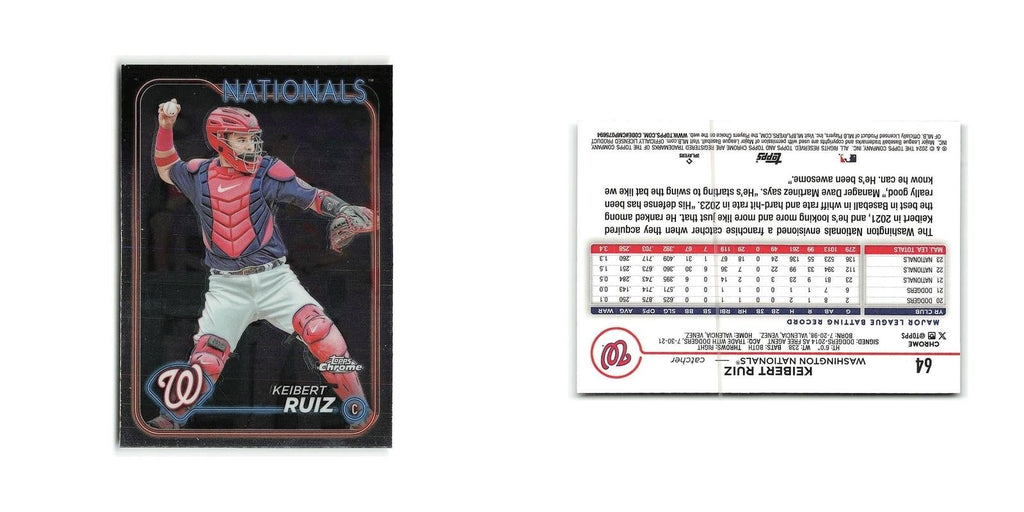 Keibert Ruiz 2024 Topps Chrome #64 Washington Nationals Baseball Card NM