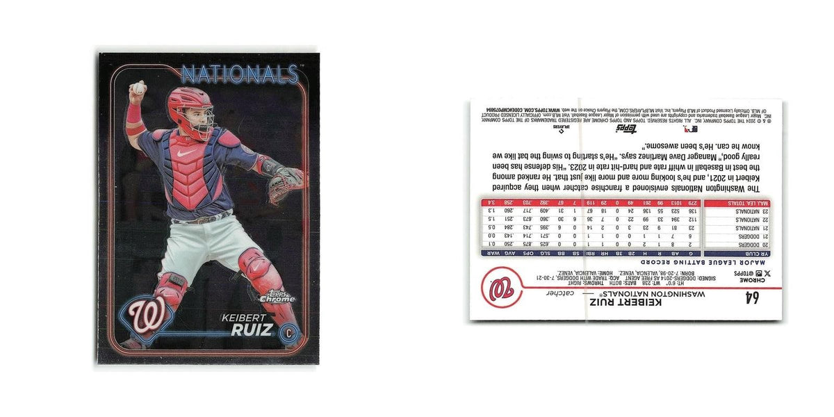 Keibert Ruiz 2024 Topps Chrome #64 Washington Nationals Baseball Card NM