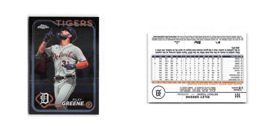 Riley Greene 2024 Topps Chrome #101 Detroit Tigers Baseball Card NM