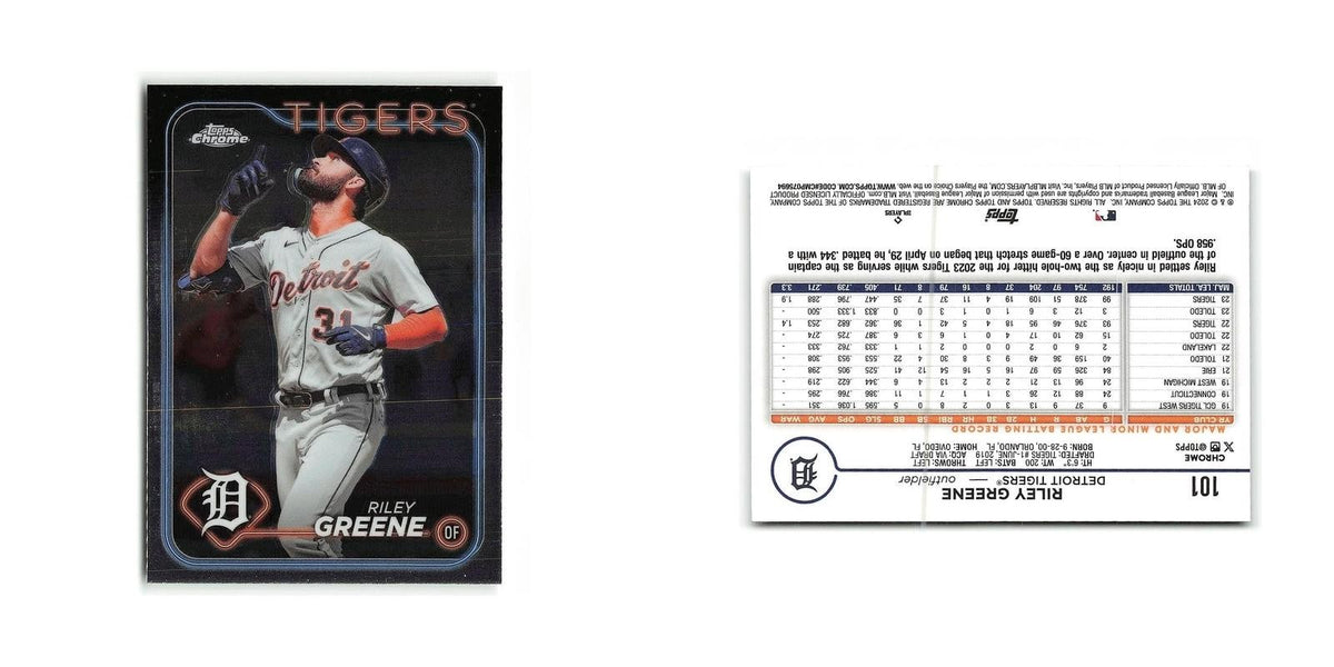Riley Greene 2024 Topps Chrome #101 Detroit Tigers Baseball Card NM