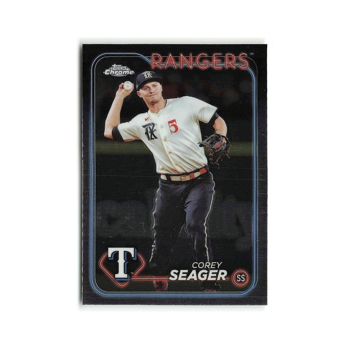 Corey Seager 2024 Topps Chrome #100 Texas Rangers Baseball Card NM