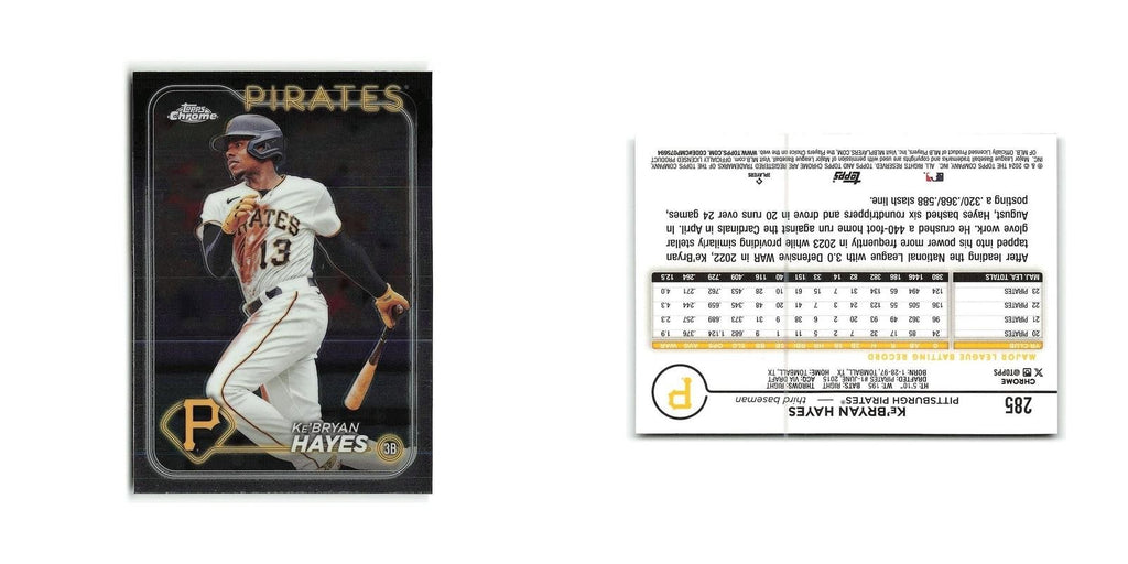Ke'Bryan Hayes 2024 Topps Chrome #285 Pittsburgh Pirates Baseball Card NM