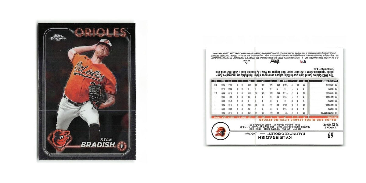 Kyle Bradish 2024 Topps Chrome #69 Baltimore Orioles Baseball Card NM