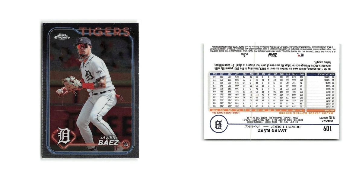 Javier Báez 2024 Topps Chrome #109 Detroit Tigers Baseball Card NM