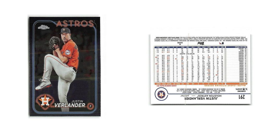 Justin Verlander 2024 Topps Chrome #291 Houston Astros Baseball Card NM