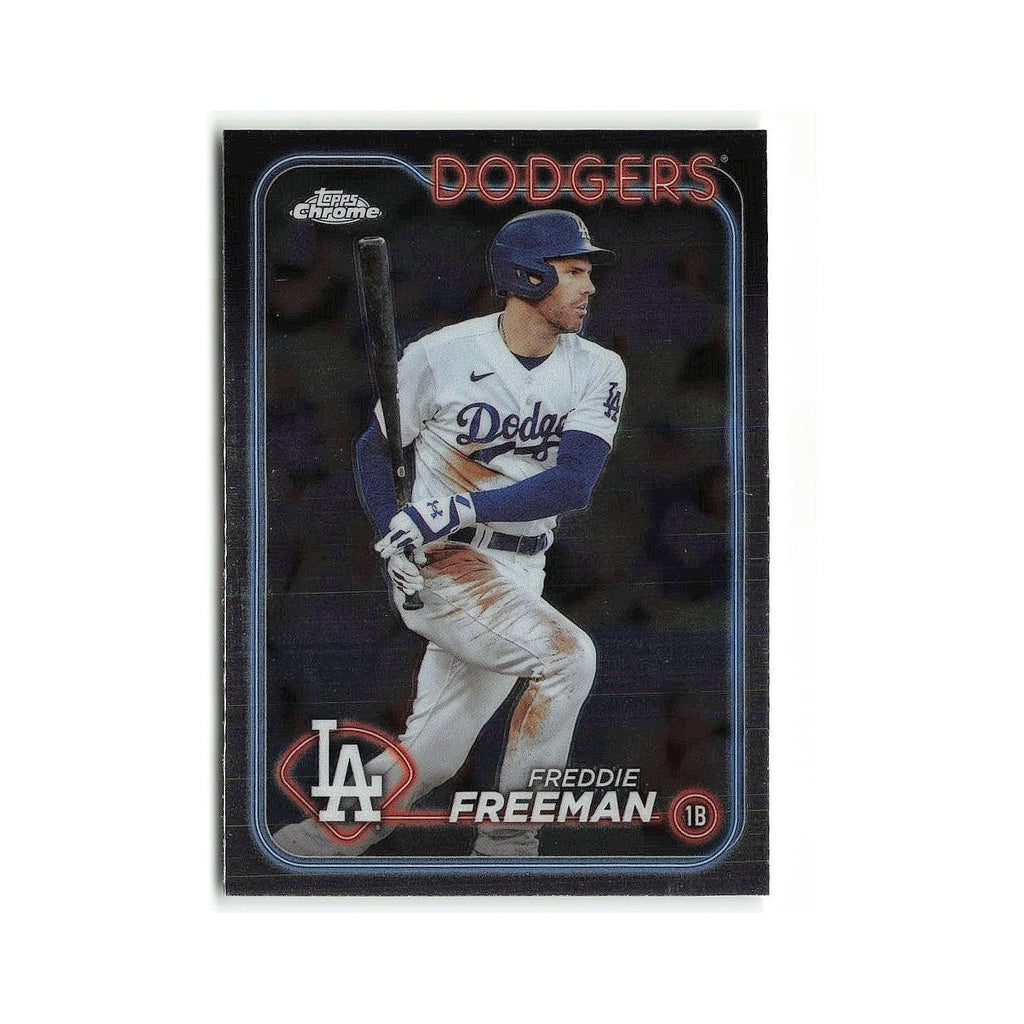 Freddie Freeman 2024 Topps Chrome #4 Los Angeles Dodgers Baseball Card NM