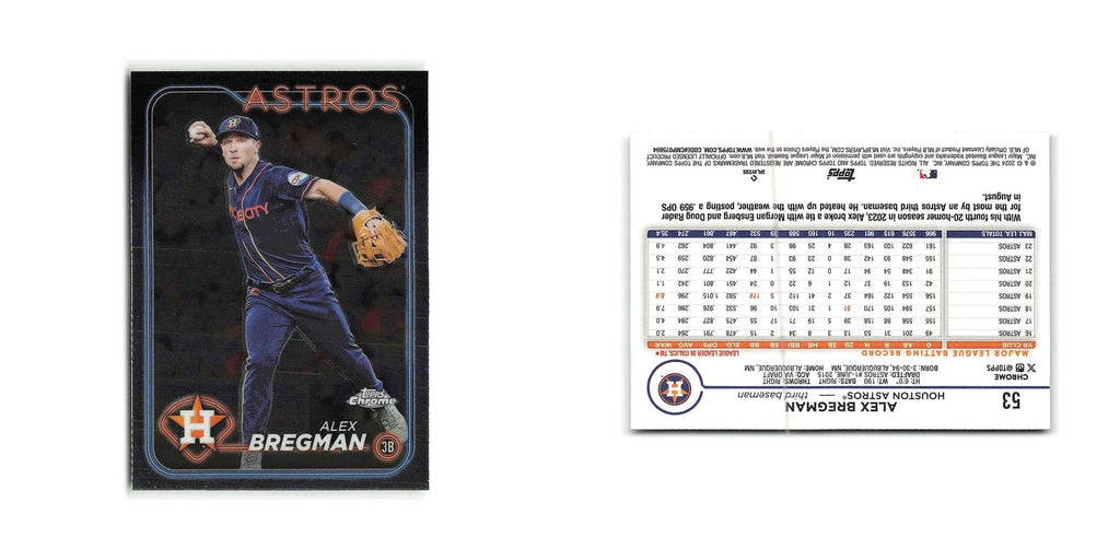Alex Bregman 2024 Topps Chrome #53 Houston Astros Baseball Card NM