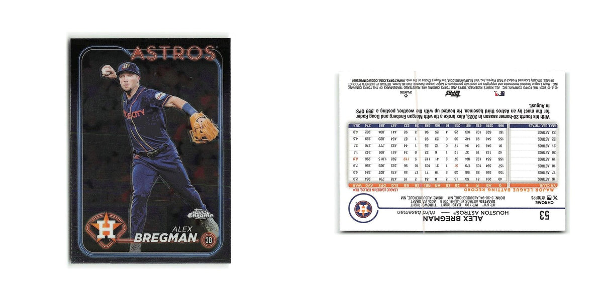 Alex Bregman 2024 Topps Chrome #53 Houston Astros Baseball Card NM