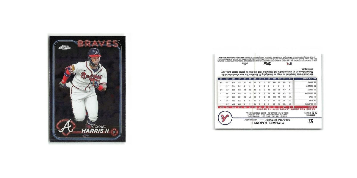 Michael Harris II 2024 Topps Chrome #52 Atlanta Braves Baseball Card NM