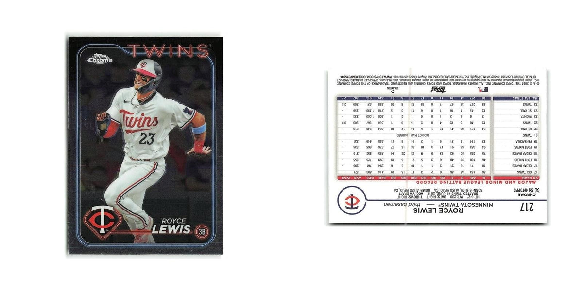 Royce Lewis 2024 Topps Chrome #217 Minnesota Twins Baseball Card NM