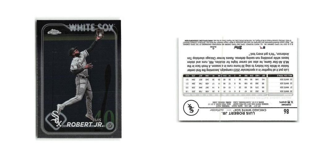 Luis Robert Jr. 2024 Topps Chrome #86 Chicago White Sox Baseball Card NM