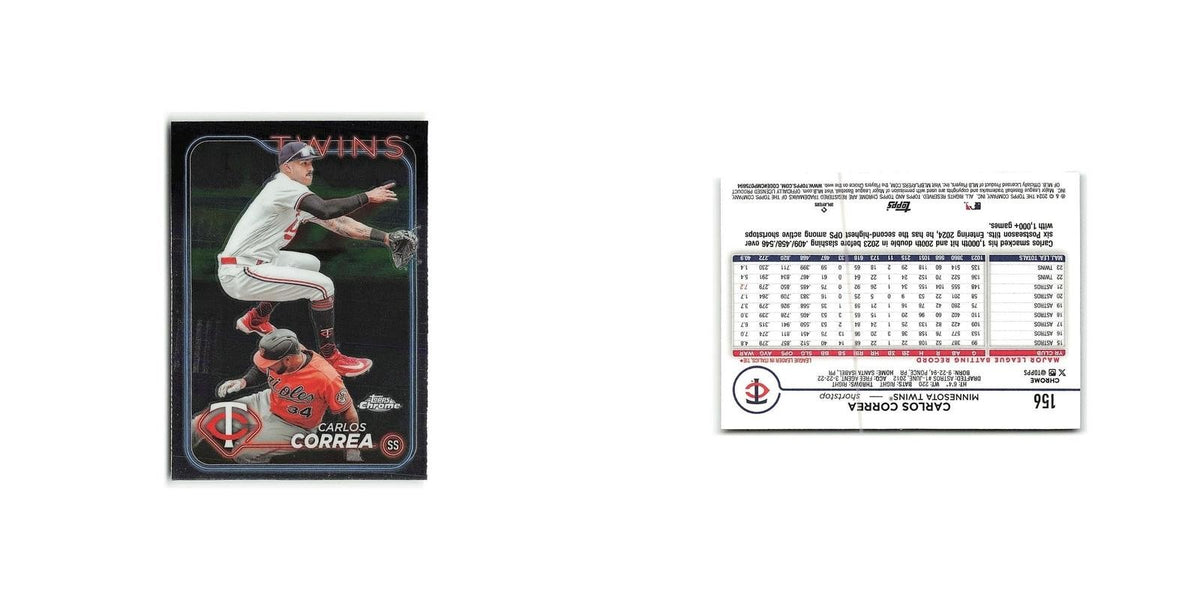 Carlos Correa 2024 Topps Chrome #156 Minnesota Twins Baseball Card NM