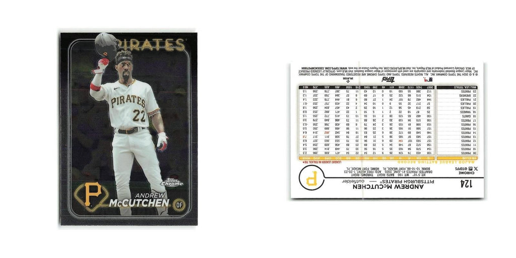 Andrew McCutchen 2024 Topps Chrome #124 Pittsburgh Pirates Baseball Card NM