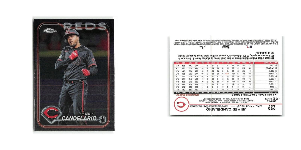 Jeimer Candelario 2024 Topps Chrome #239 Cincinnati Reds Baseball Card NM
