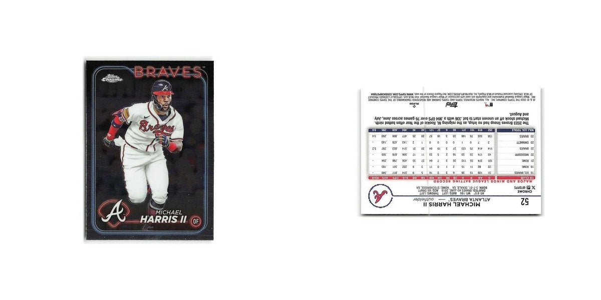 Michael Harris II 2024 Topps Chrome #52 Atlanta Braves Baseball Card NM