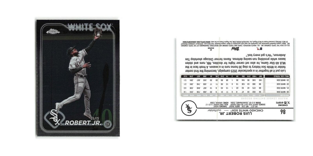 Luis Robert Jr. 2024 Topps Chrome #86 Chicago White Sox Baseball Card NM