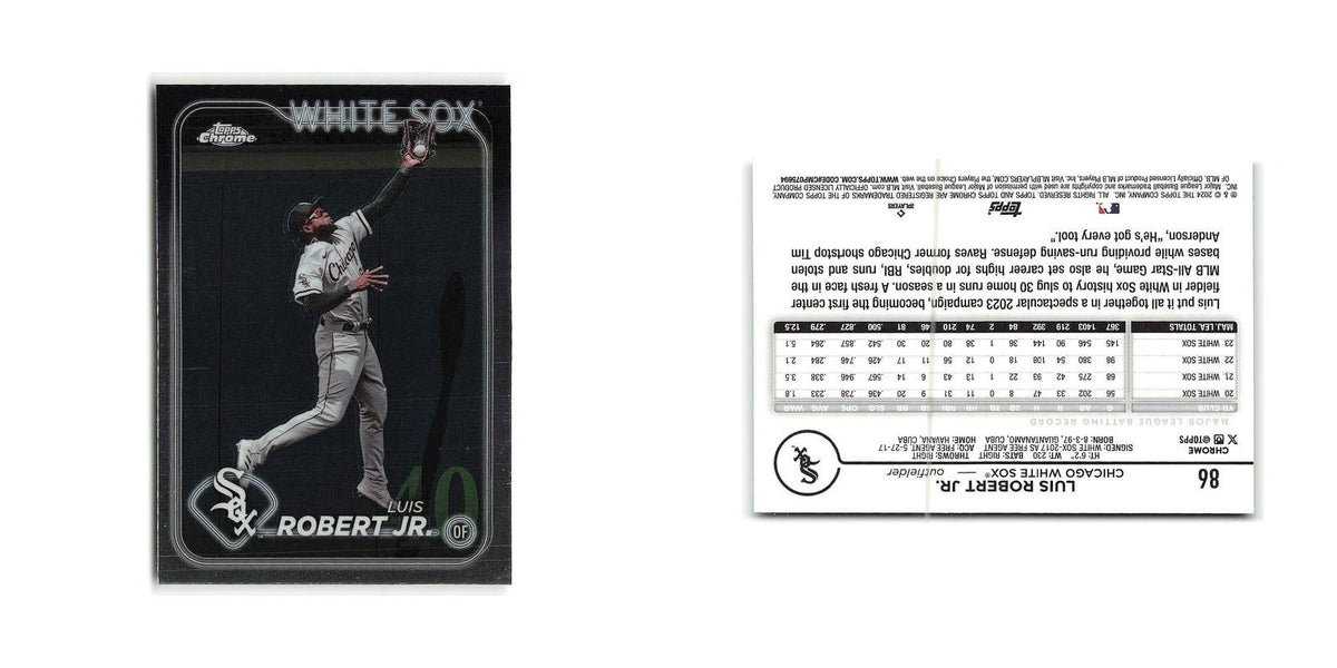 Luis Robert Jr. 2024 Topps Chrome #86 Chicago White Sox Baseball Card NM
