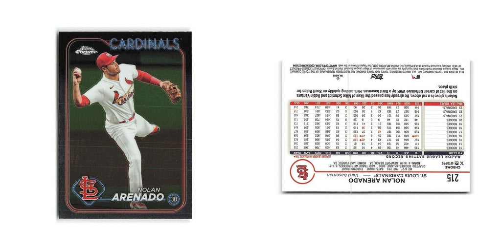 Nolan Arenado 2024 Topps Chrome #215 St. Louis Cardinals Baseball Card NM