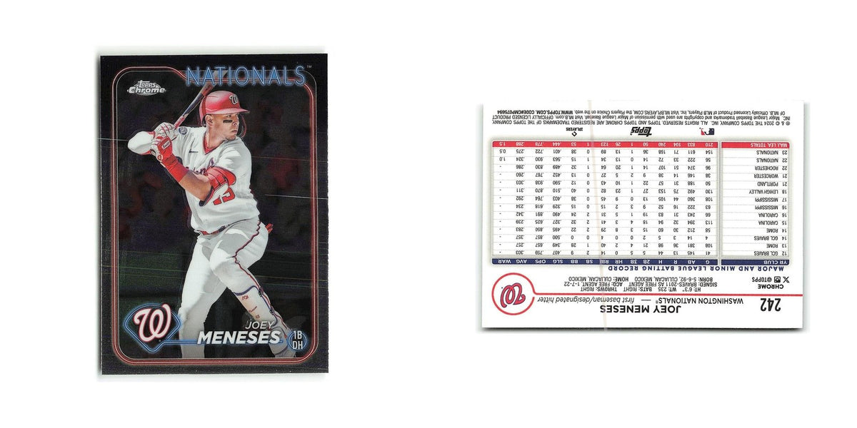 Joey Meneses 2024 Topps Chrome #242 Washington Nationals Baseball Card NM