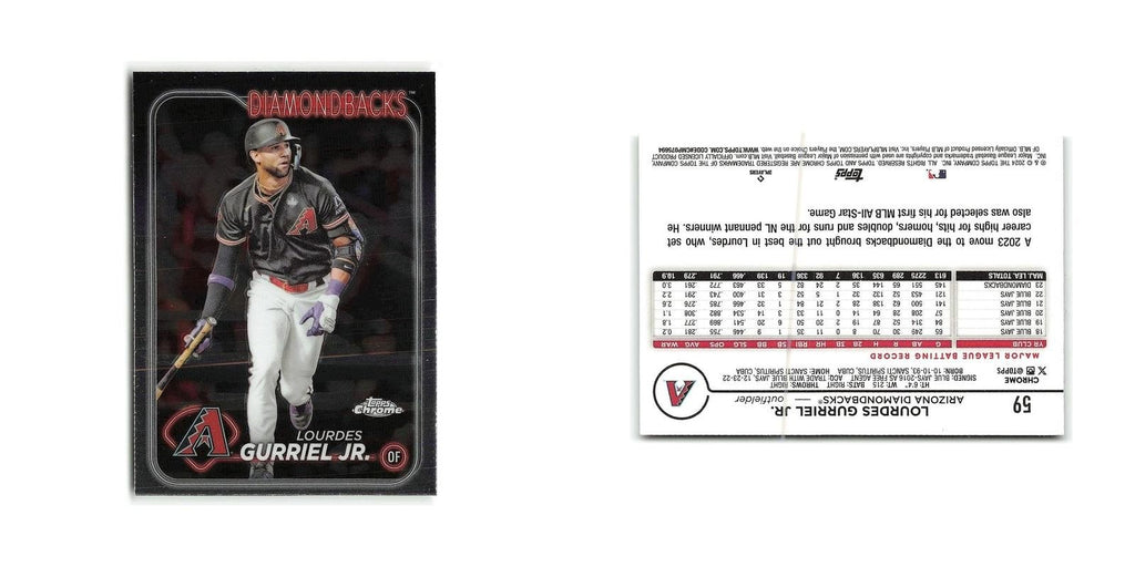 Lourdes Gurriel Jr. 2024 Topps Chrome #59 Arizona Diamondbacks Baseball Card NM