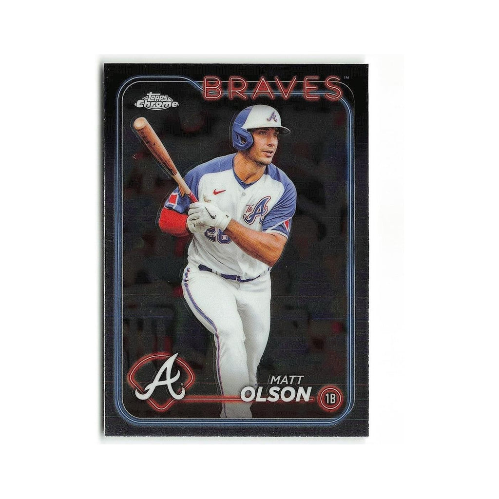 Matt Olson 2024 Topps Chrome #23 Atlanta Braves Baseball Card NM
