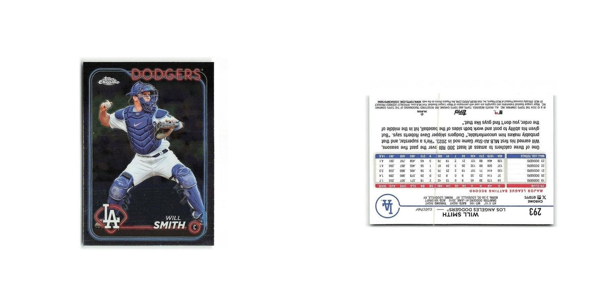 Will Smith 2024 Topps Chrome #293 Los Angeles Dodgers Baseball Card NM