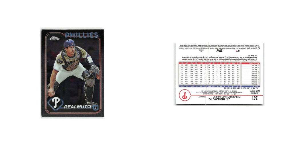 J.T. Realmuto 2024 Topps Chrome #261 Philadelphia Phillies Baseball Card NM