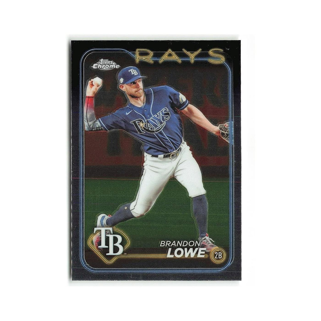 Brandon Lowe 2024 Topps Chrome #286 Tampa Bay Rays Baseball Card NM