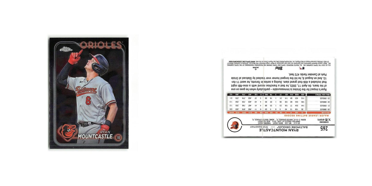 Ryan Mountcastle 2024 Topps Chrome #265 Baltimore Orioles Baseball Card NM