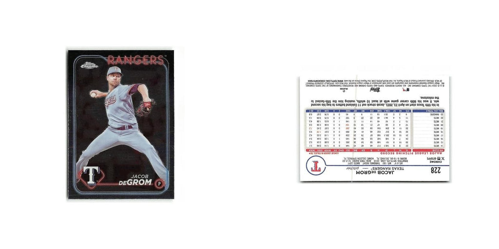 Jacob deGrom 2024 Topps Chrome #228 Texas Rangers Baseball Card NM