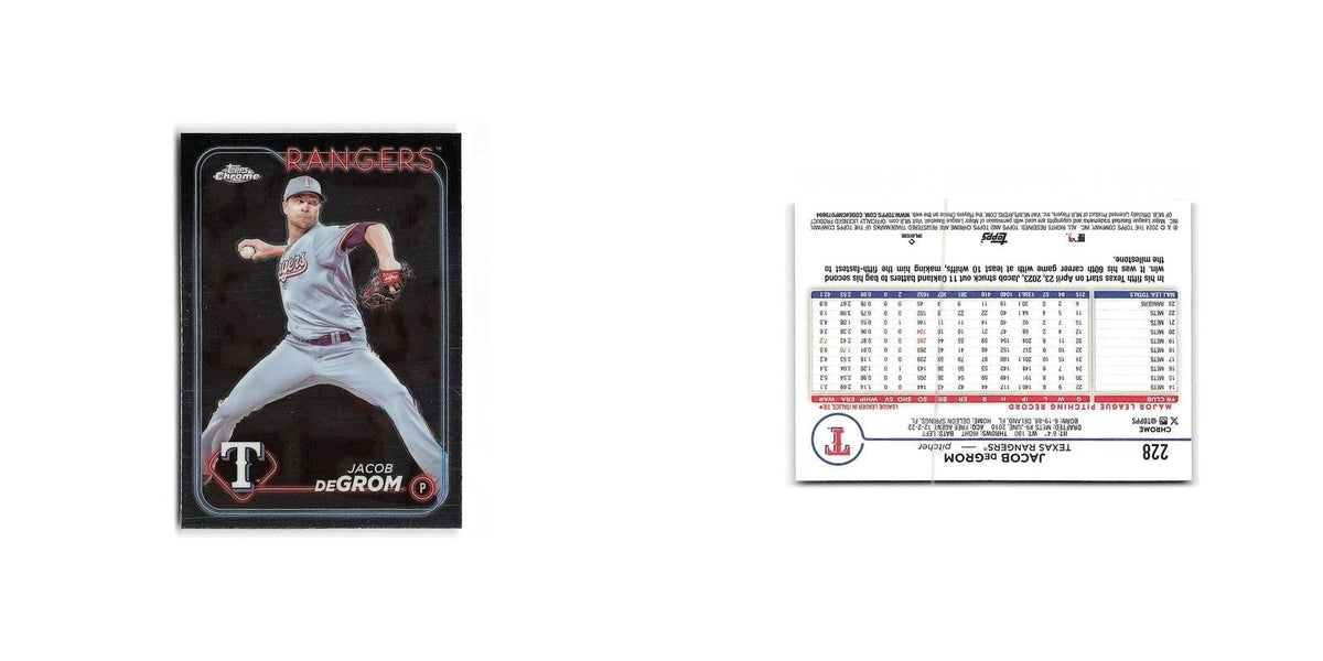 Jacob deGrom 2024 Topps Chrome #228 Texas Rangers Baseball Card NM