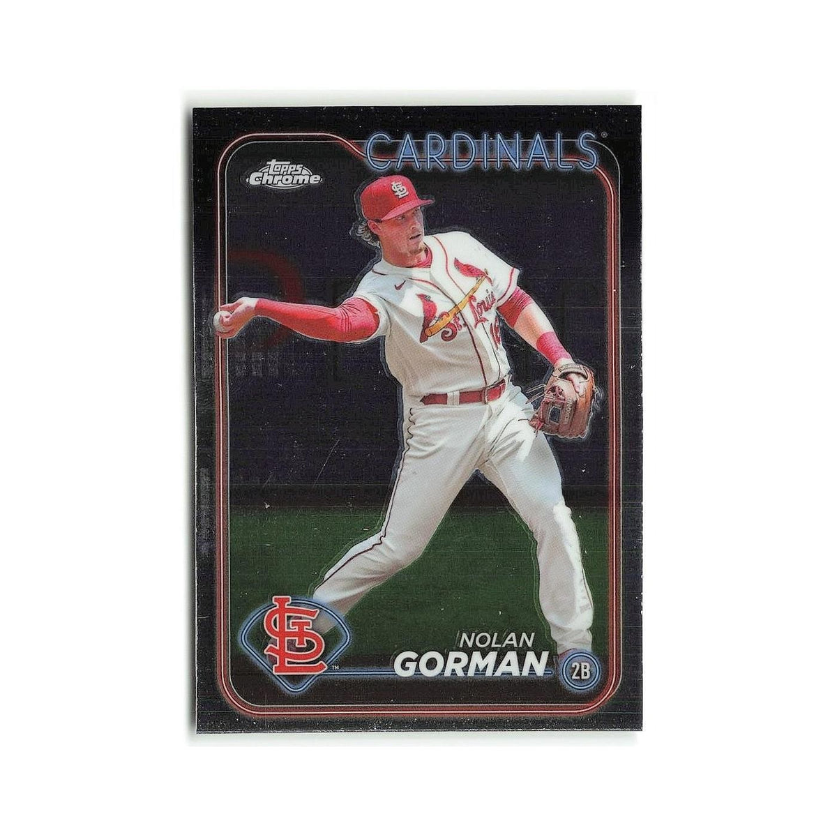 Nolan Gorman 2024 Topps Chrome #97 St. Louis Cardinals Baseball Card NM