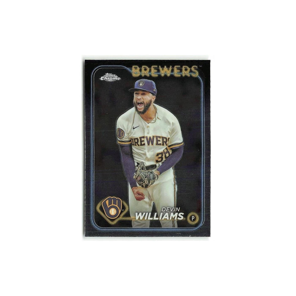 Devin Williams 2024 Topps Chrome #103 Milwaukee Brewers Baseball Card NM