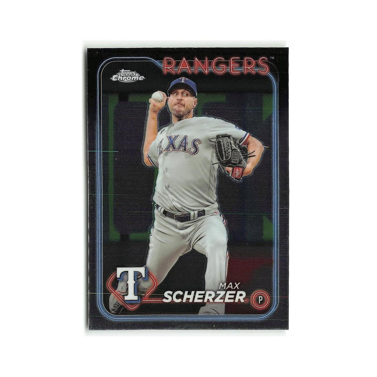 Max Scherzer 2024 Topps Chrome #37 Texas Rangers Baseball Card NM