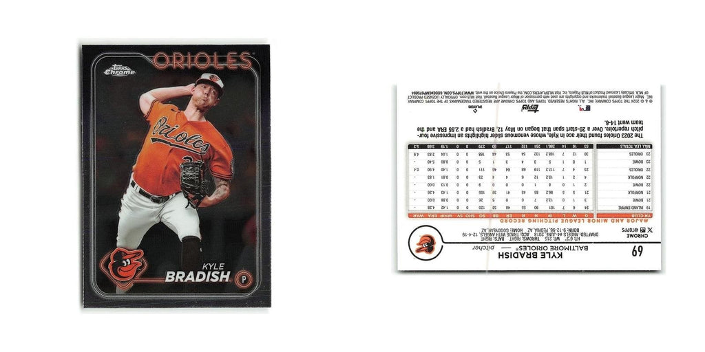 Kyle Bradish 2024 Topps Chrome #69 Baltimore Orioles Baseball Card NM