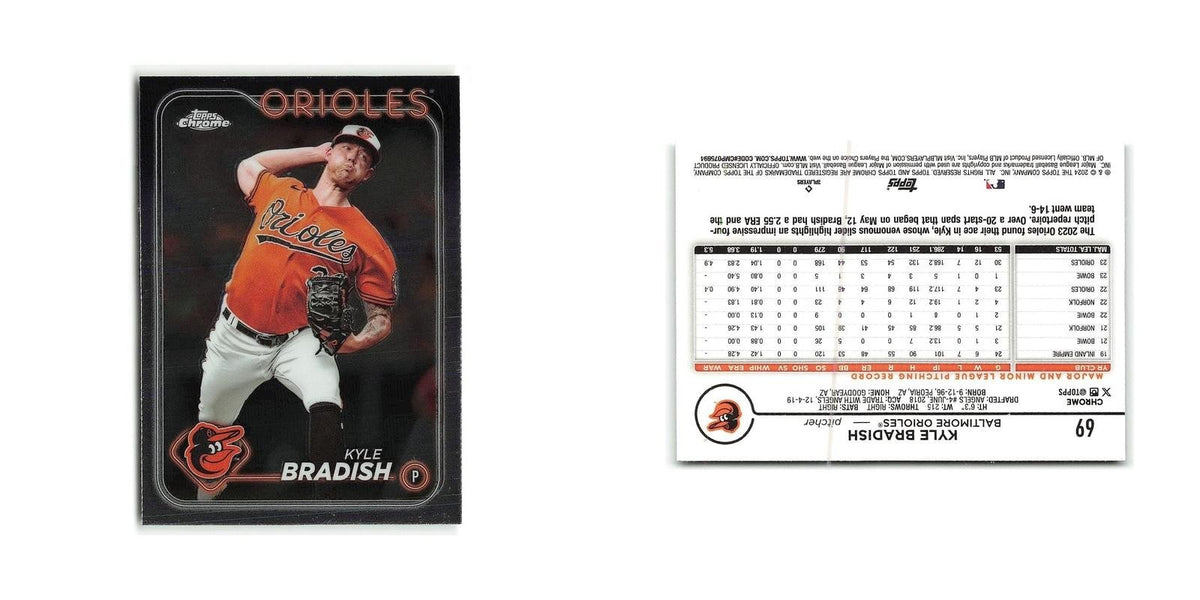Kyle Bradish 2024 Topps Chrome #69 Baltimore Orioles Baseball Card NM