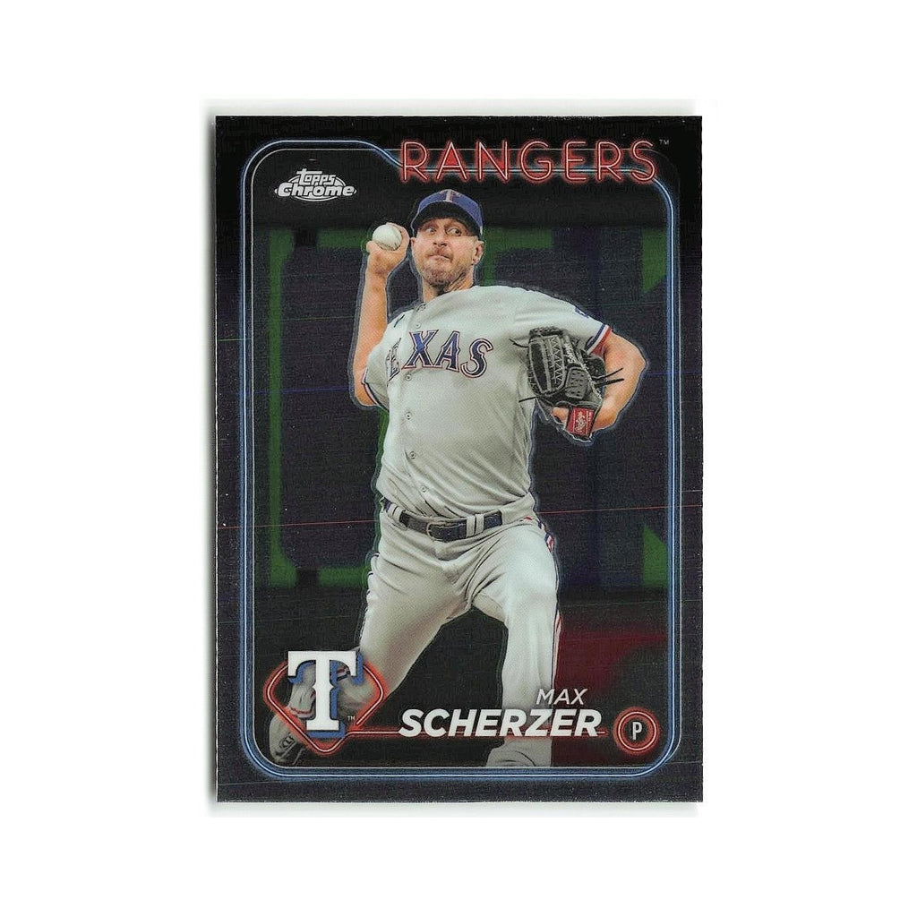 Max Scherzer 2024 Topps Chrome #37 Texas Rangers Baseball Card NM