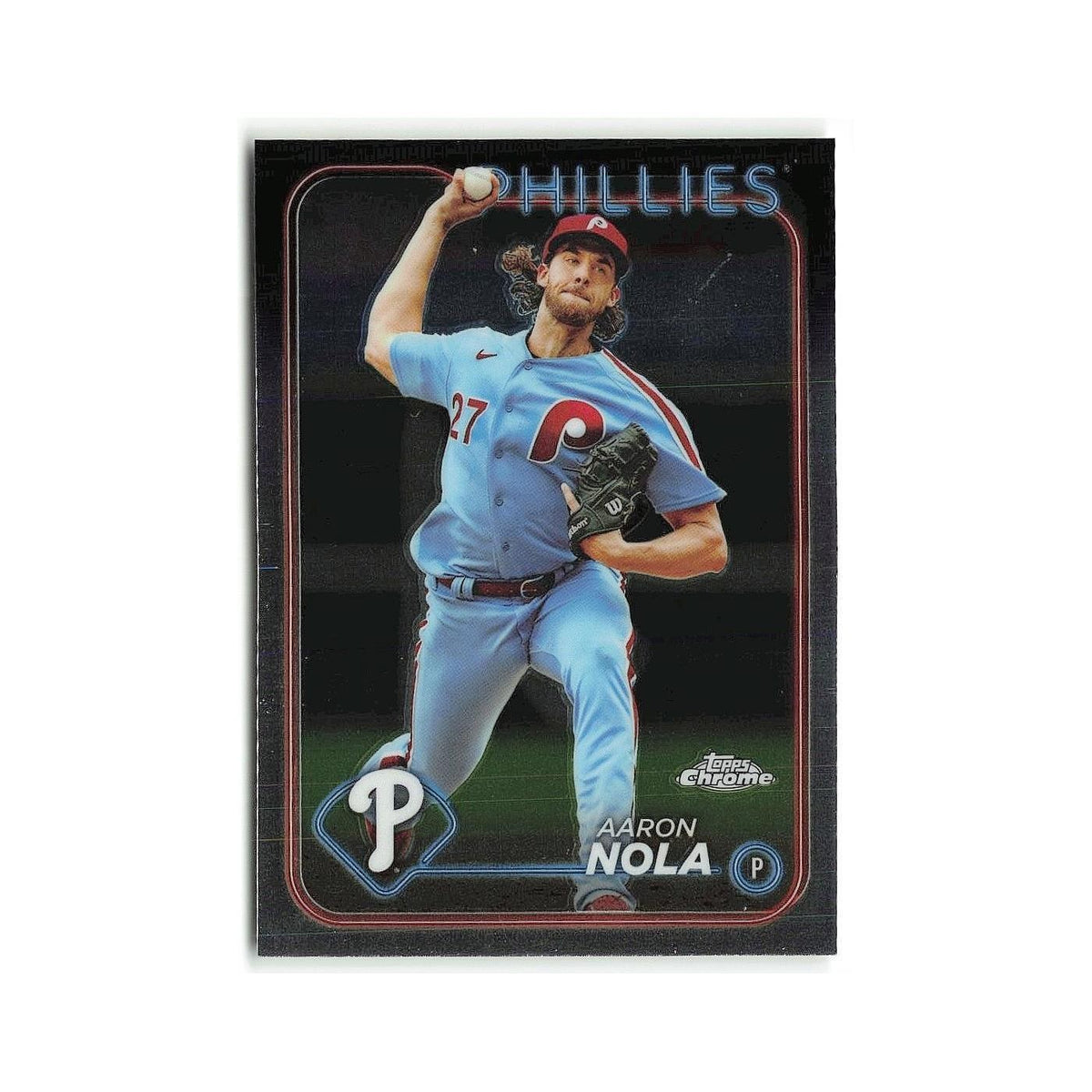 Aaron Nola 2024 Topps Chrome #262 Philadelphia Phillies Baseball Card NM