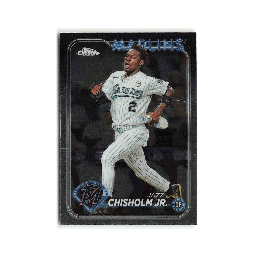 Jazz Chisholm Jr. 2024 Topps Chrome #70 Miami Marlins Baseball Card NM