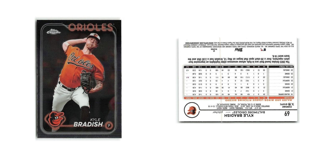 Kyle Bradish 2024 Topps Chrome #69 Baltimore Orioles Baseball Card NM